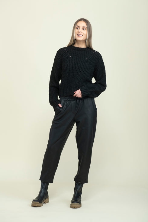 Mia-Pointelle Pullover